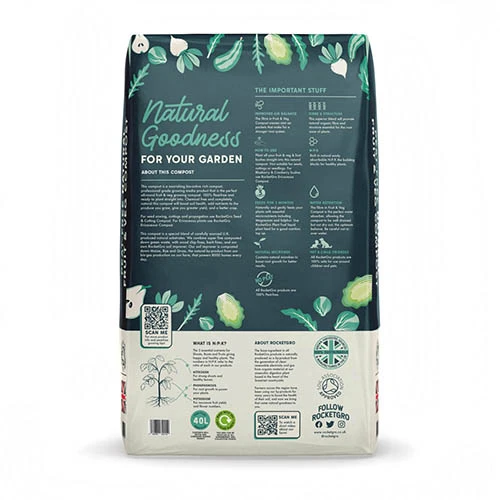 RocketGro Peat-Free Fruit & Vegetable Compost 40L 4 RocketGro Peat-Free Fruit & Vegetable Compost 40L - Image 2