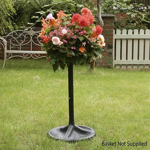 The Easy Fill Hanging Basket Pedestal Planter 3 The Easy Fill Hanging Basket Pedestal Planter