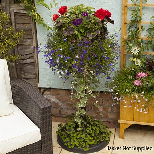 The Easy Fill Hanging Basket Pedestal Planter 5 The Easy Fill Hanging Basket Pedestal Planter - Image 3