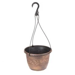 Set Of 4 'Acorn' Hanging Baskets 25cm (10in) Copper-Tone 7 Set Of 4 'Acorn' Hanging Baskets 25cm (10in) Copper-Tone -Garden Bulbs Store 130363 2
