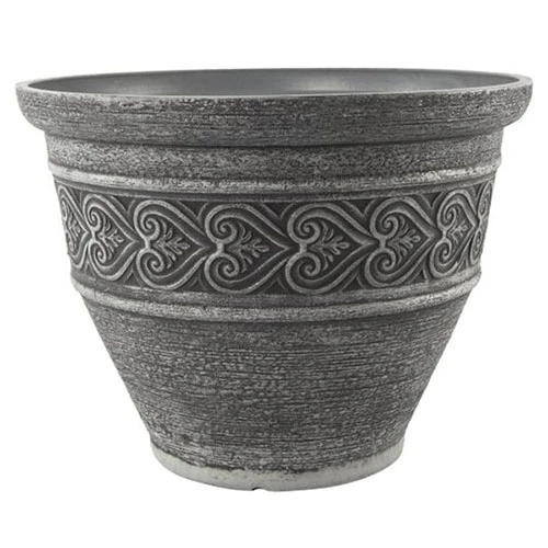 Heart Round Planter 40cm (15.75in) Washed Granite 3 Heart Round Planter 40cm (15.75in) Washed Granite