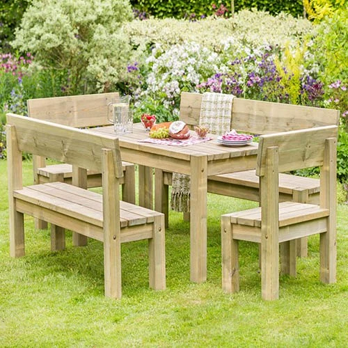 Philippa Table & Bench Set 3 Philippa Table & Bench Set