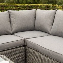Bunbury Corner Sofa Set-Grey Weave -Garden Bulbs Store 160292 3