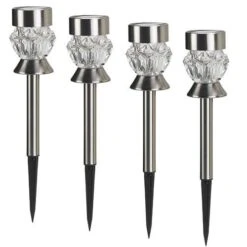 Crystal Stainless Steel Light - 4 Pack -Garden Bulbs Store 160612 5