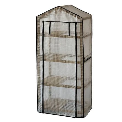 Wooden Greenhouse Nursery & PE Cover - Natural 3 Wooden Greenhouse Nursery & PE Cover - Natural