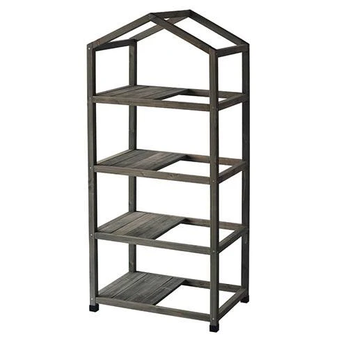 Wooden Greenhouse Nursery & PE Cover - Grey Wash 4 Wooden Greenhouse Nursery & PE Cover - Grey Wash - Image 2