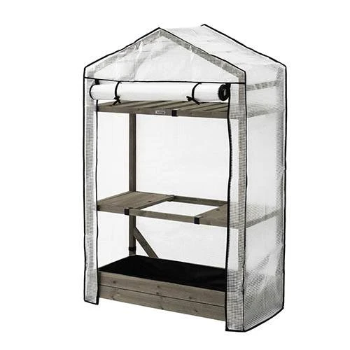 Tomato Greenhouse & PE Cover - Grey Wash 3 Tomato Greenhouse & PE Cover - Grey Wash