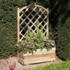 Rectangular Planter & Lattice 2 Rectangular Planter & Lattice -Garden Bulbs Store 160736