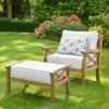 Sorrento Armchair With Footrest And Cushions -Garden Bulbs Store 160787