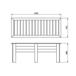 Large Kitchen Garden Planter - 1.8m -Garden Bulbs Store 161026 4