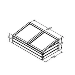 Large Timber Cold Frame 5 Large Timber Cold Frame -Garden Bulbs Store 161028 1