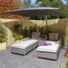 Prestbury Rectangular Overhang Parasol -Garden Bulbs Store 161233