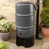Water Butt With Stand And Diverter Kit-Grey 227L -Garden Bulbs Store 161313