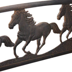 Strong Galloping Horses Garden Bench -Garden Bulbs Store 161320 2