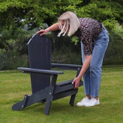 Folding Chair-Dark Grey -Garden Bulbs Store 161411 2
