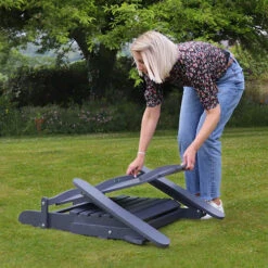 Folding Chair-Dark Grey -Garden Bulbs Store 161411 3