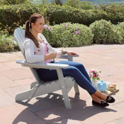 Folding Chair-Light Grey 8 Folding Chair-Light Grey -Garden Bulbs Store 161412 1