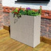 Tall Rattan Planter In Natural Weave -Garden Bulbs Store 161445