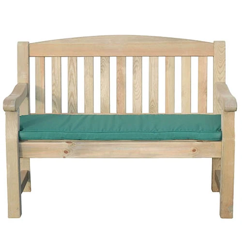 Emily Bench 2 Seater Green Seat Pad 4ft 3 Emily Bench 2 Seater Green Seat Pad 4ft