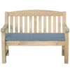 Emily Bench 2-Seater Dark Grey Seat Pad 4ft -Garden Bulbs Store 161450