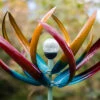 Tresco Multi-coloured Solar Wind Sculpture -Garden Bulbs Store 161484
