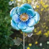 Blue Poppy Steel Sculpture -Garden Bulbs Store 161514