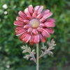Red Daisy Steel Sculpture -Garden Bulbs Store 161515