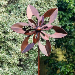 Set Of 4 Flower Wind Spinners -Garden Bulbs Store 161519 4