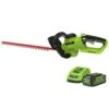 Greenworks 40v Hedge Trimmer With 2Ah Battery And Charger -Garden Bulbs Store 180282