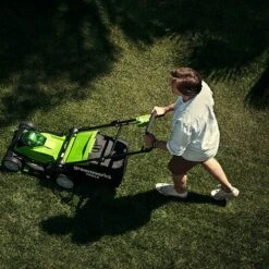Greenworks 40v 40cm Walk Behind Mower With 2 X 2Ah Batteries And Charger -Garden Bulbs Store 180287 6