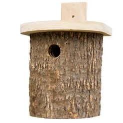 Natural Log Tit Nesting Box 7 Natural Log Tit Nesting Box -Garden Bulbs Store 190047 2