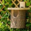 Natural Log Robin Nesting Box -Garden Bulbs Store 190048